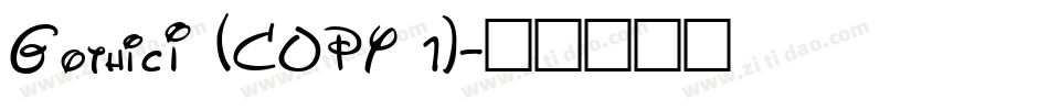 GothicI (COPY 1)字体转换